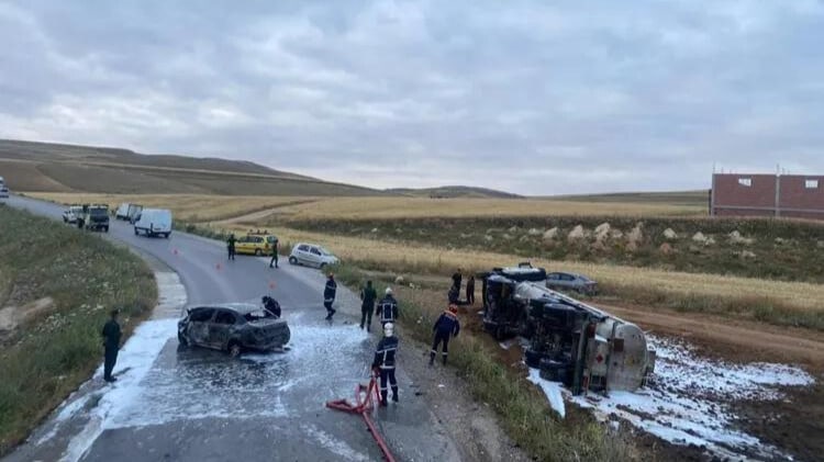 Photo de l'accident qui a eu lieu à Constantine.