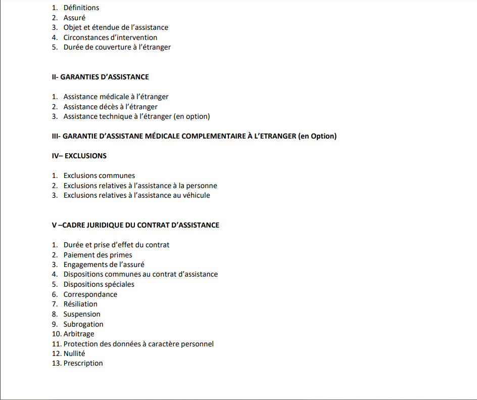 contrat d'assurance