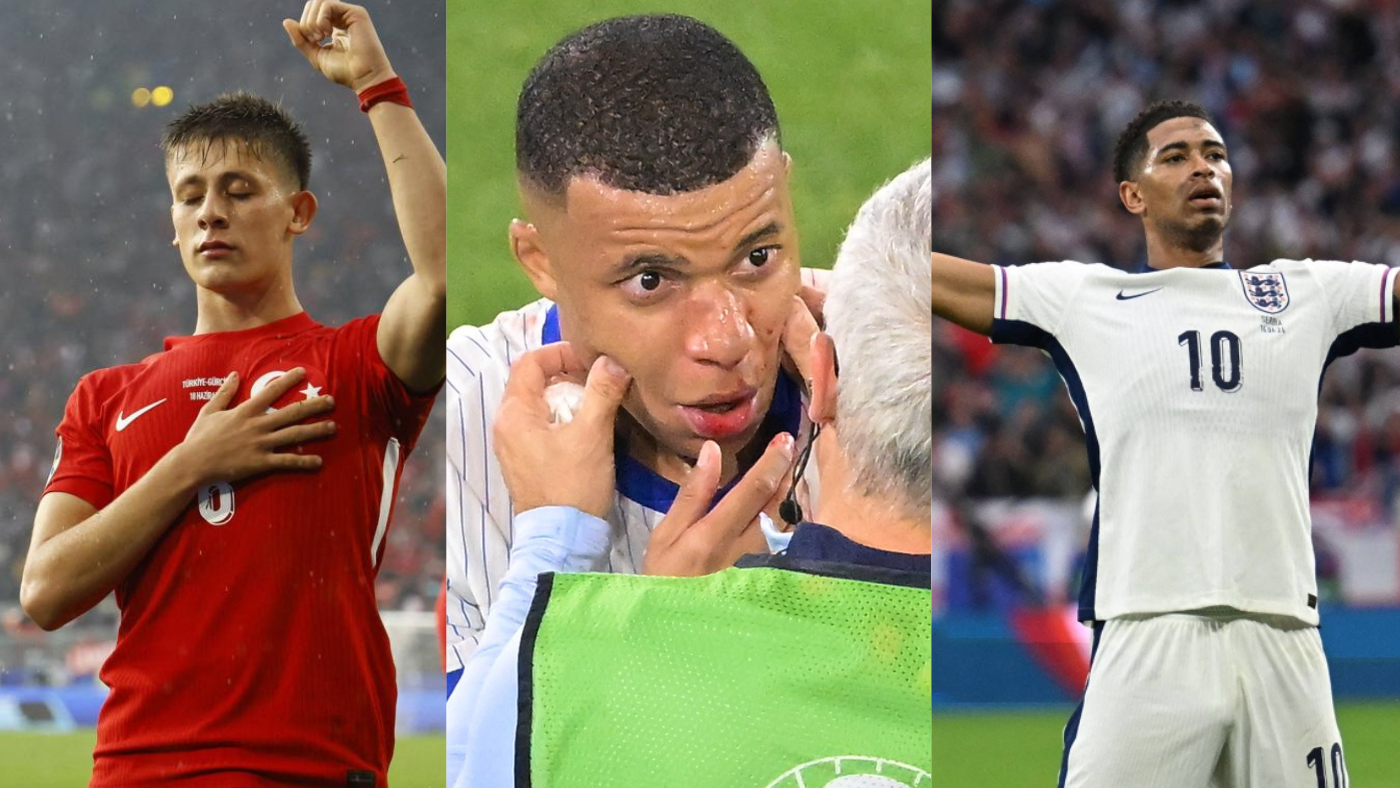 Arda Güler, Kylian Mbappé et Jude Bellingham.