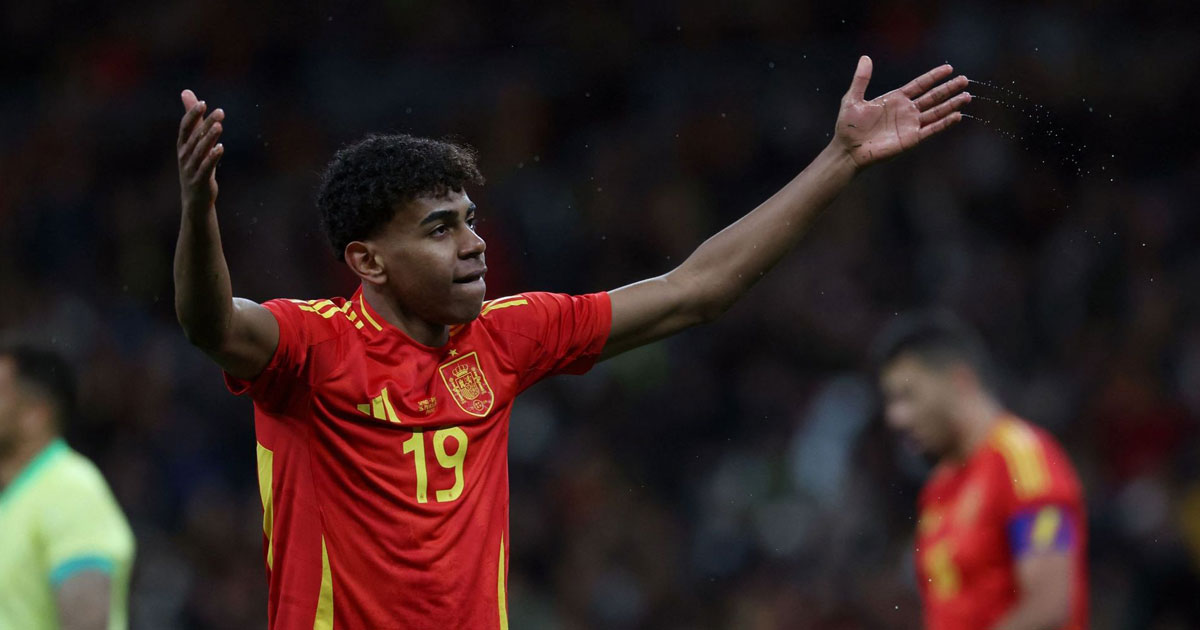 Foot: Lamine Yamal, 16 ans, plus jeune joueur à disputer un match à l'Euro