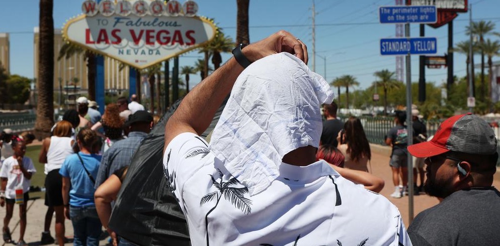 las vegas record tempzrature