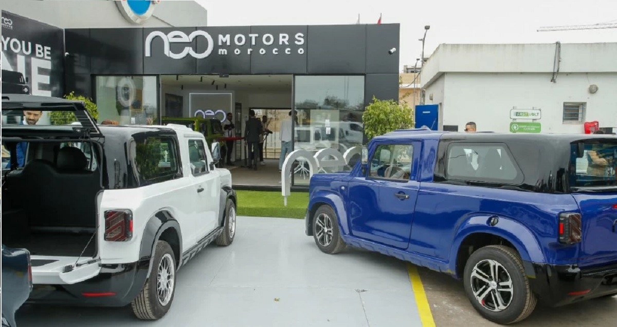 neo motors constructeur automobile marocain showroom