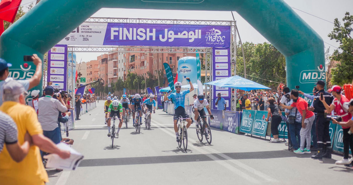 Tour du Maroc: Jonathan Couanon remporte la 6e étape, Natnael Berhane prend le Maillot jaune