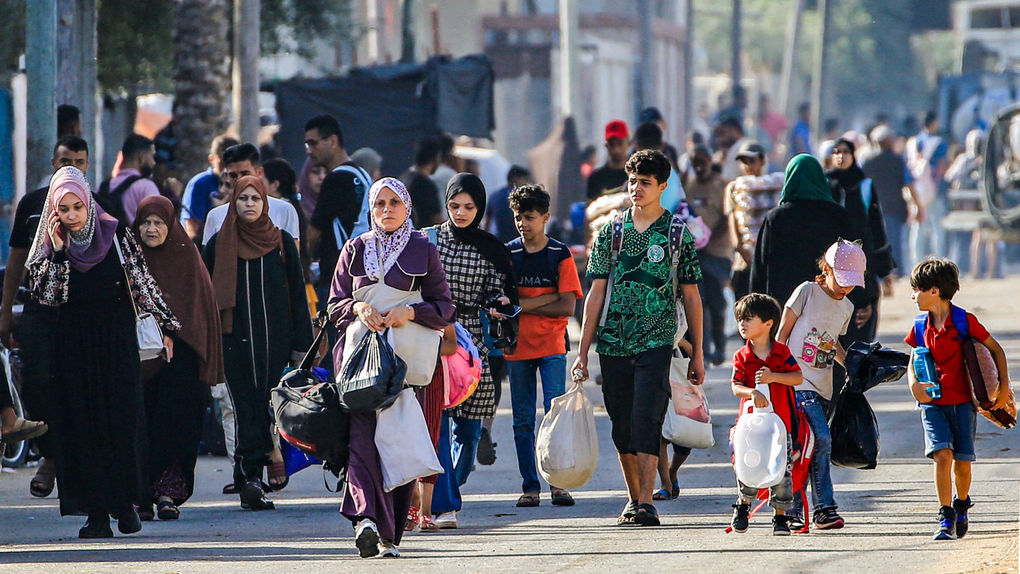 deplaces force refugies gaza