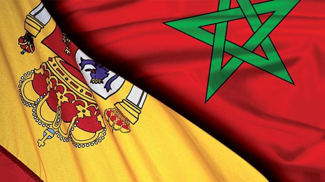 drapeaux maroc espagne