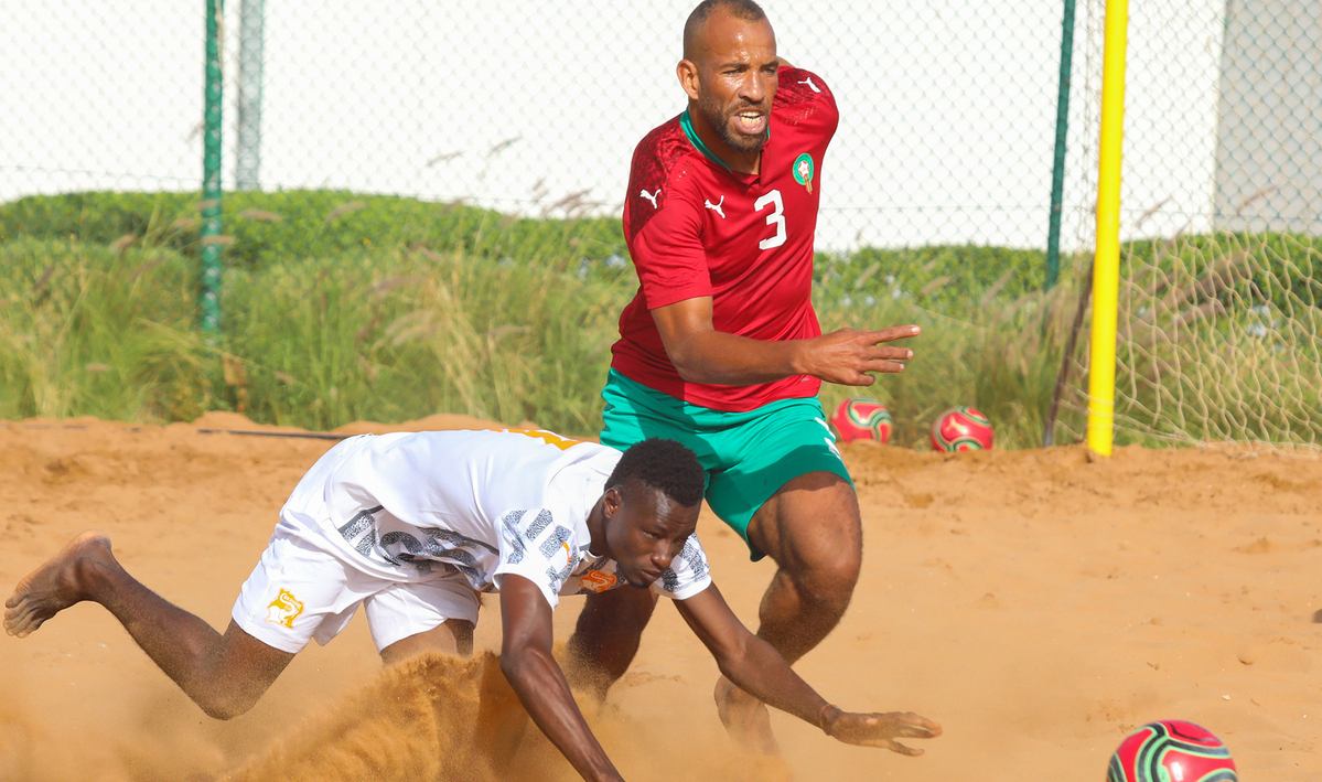 beach soccer maroc coteivoire