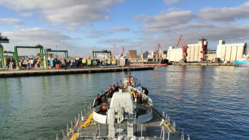 frégate de première ligne de la marine indienne, ins tabar à casa blanca, maroc
