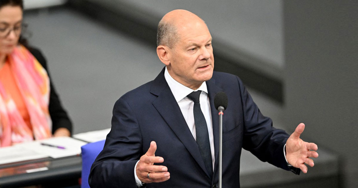 Le chancelier allemand Scholz se dit inquiet de l'issue des législatives en France