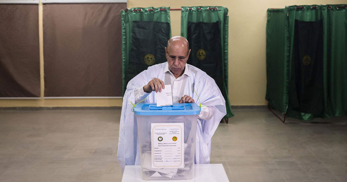 Présidentielle en Mauritanie: le sortant Ghazouani en tête, l'opposant Biram conteste 