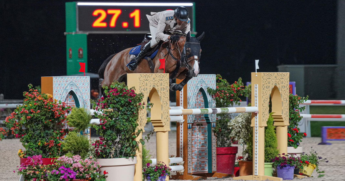 semaine du cheval, saut d'obstacles