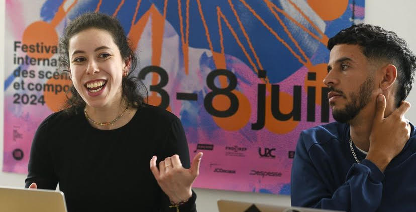 yasmine bennani – scénariste (gauche) ; el mahdi l youbi – réalisateur (droite)