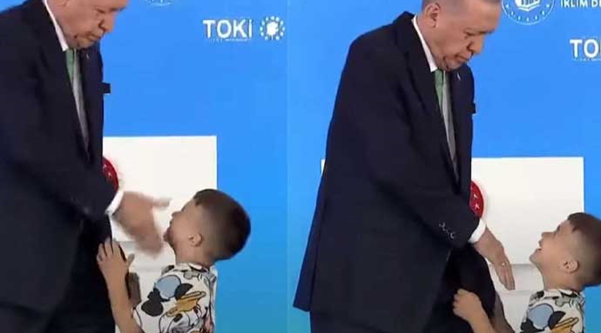 erdogan gifle enfant