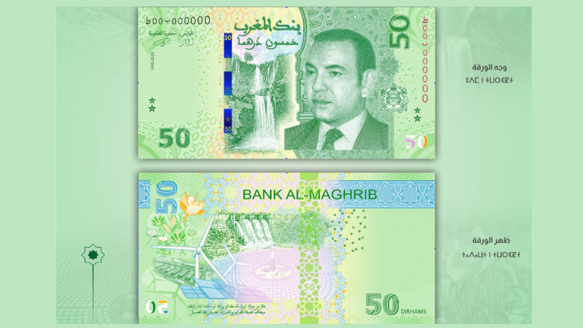 nouveau billet 50 dirhams