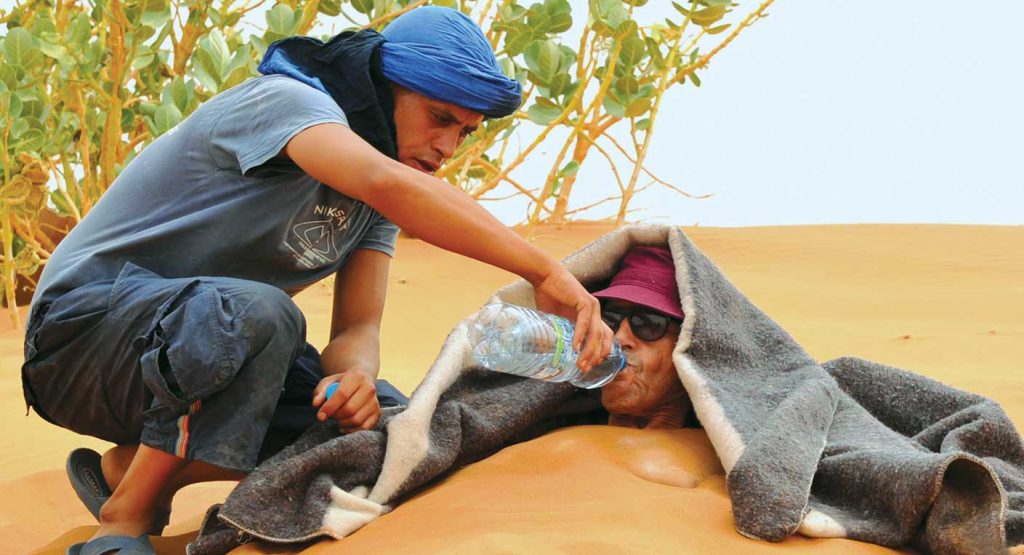 Sablotherapie - source: femmes du Maroc