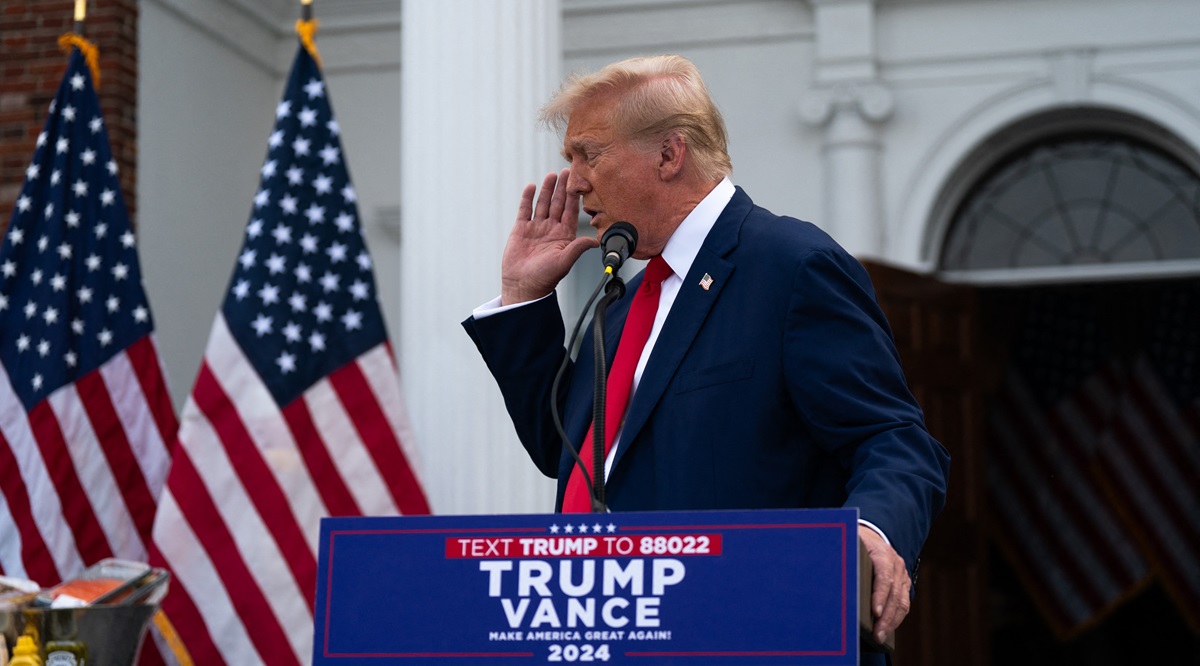 republican presidential candidate donald trump holds news conference in bedminster, new jersey