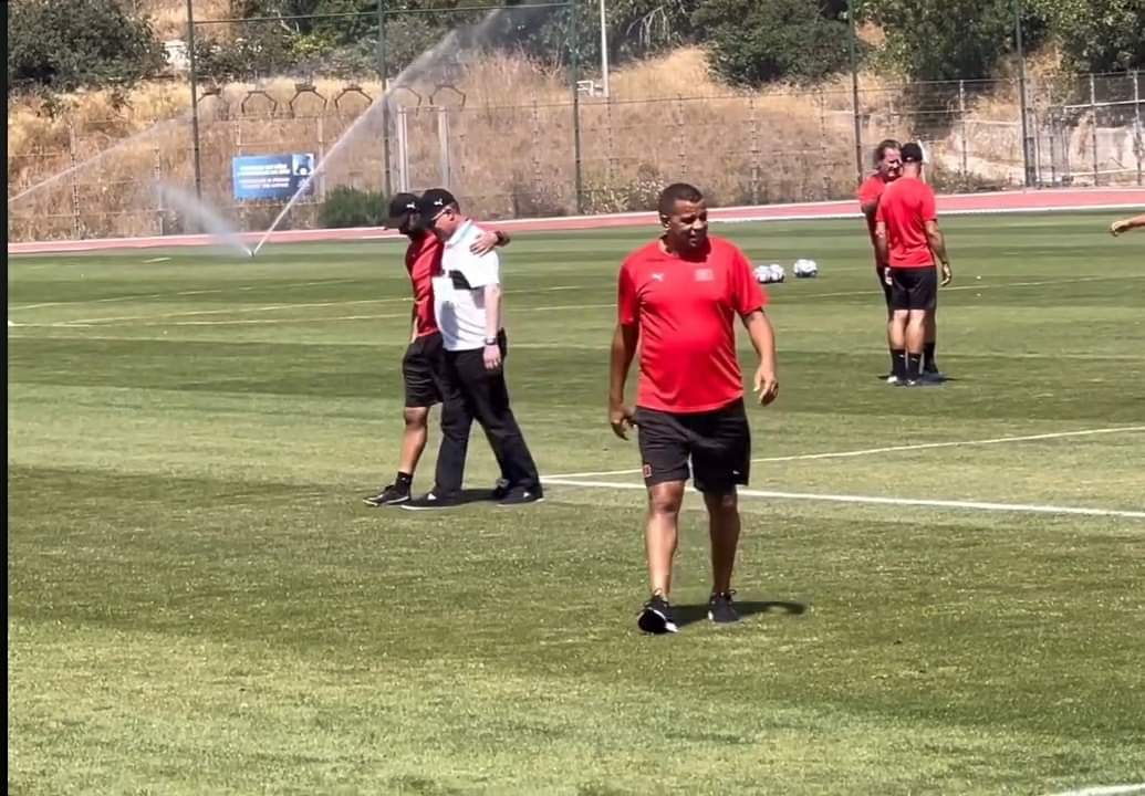 JO. Maroc-Espagne: Lekjaa et Regragui assistent à la dernière séance d'entraînement de l'équipe olympique