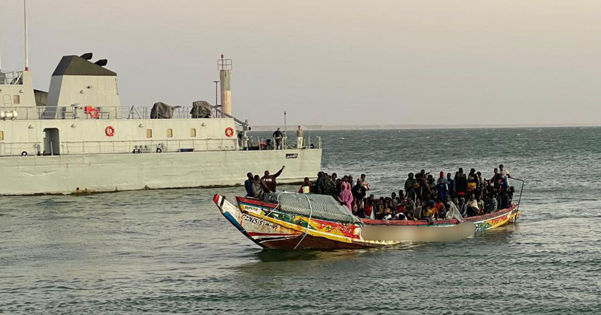 Dakhla: 38 subsahariens candidats à la migration irrégulière ont été interceptés par les autorités maritimes.  