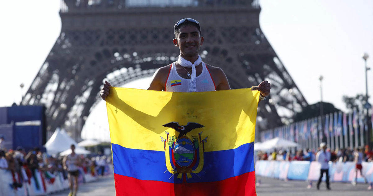 JO 2024: L'Equatorien Brian Daniel Pintado remporte le 20 km marche, premier titre de l'athlétisme