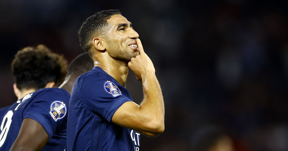 Ligue 1 : récital offensif du PSG contre Montpellier, Achraf Hakimi buteur