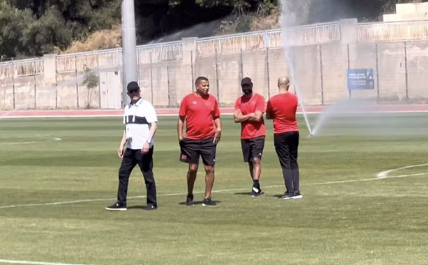 JO. Maroc-Espagne: Lekjaa et Regragui assistent à la dernière séance d'entraînement de l'équipe olympique