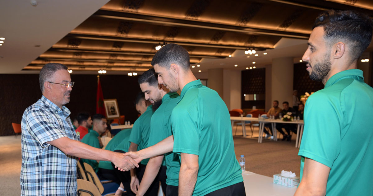 Mondial de futsal (Ouzbékistan-2024) : M. Lekjaa reçoit les membres de la délégation de l'équipe nationale