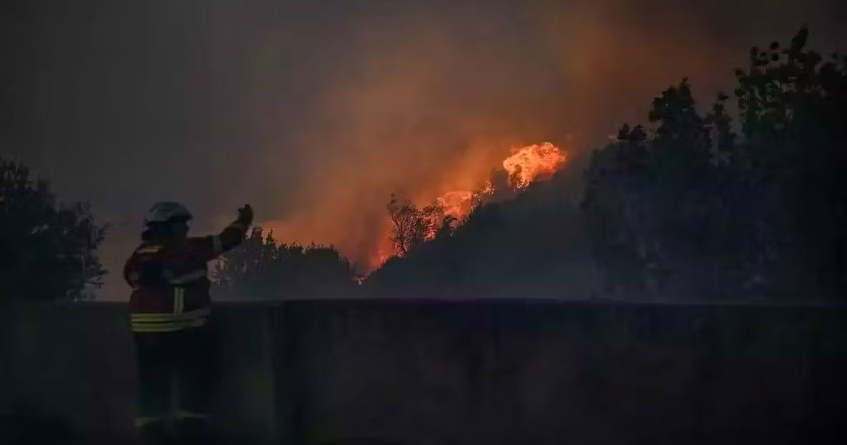 Portugal un incendie fait rage a Madere depuis une semaine
