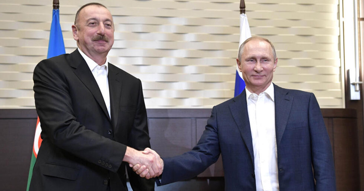 Poutine est arrivé en Azerbaïdjan pour une visite d'Etat