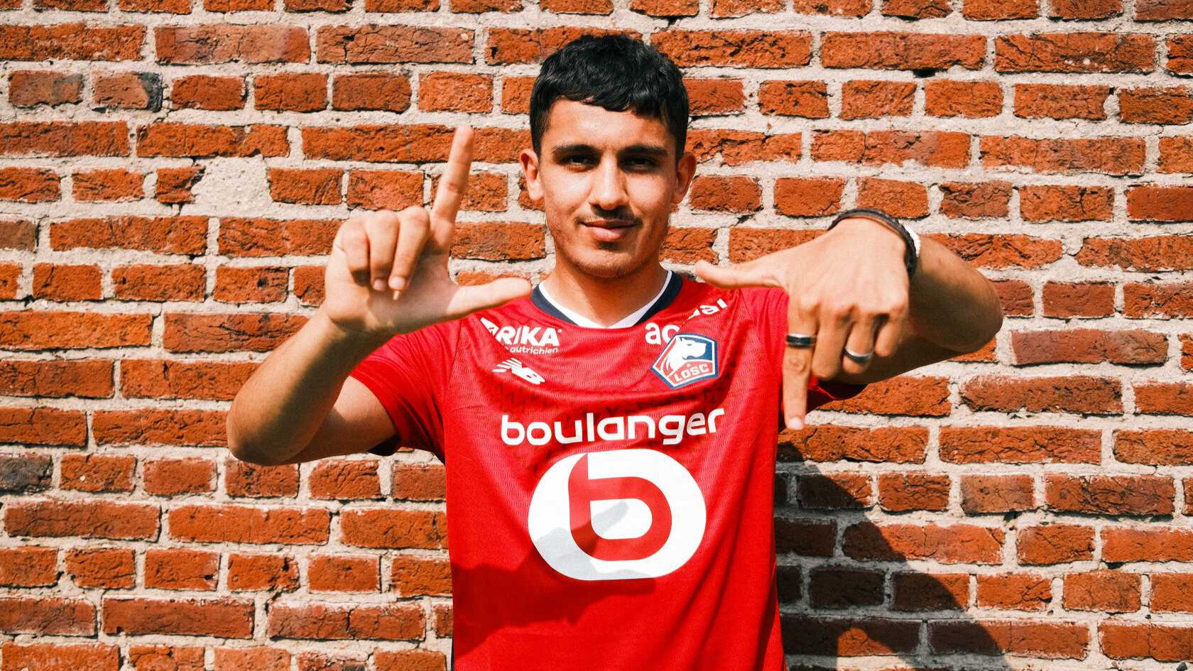 Osame Sahraoui, nouveau joueur de Lille et du Maroc.