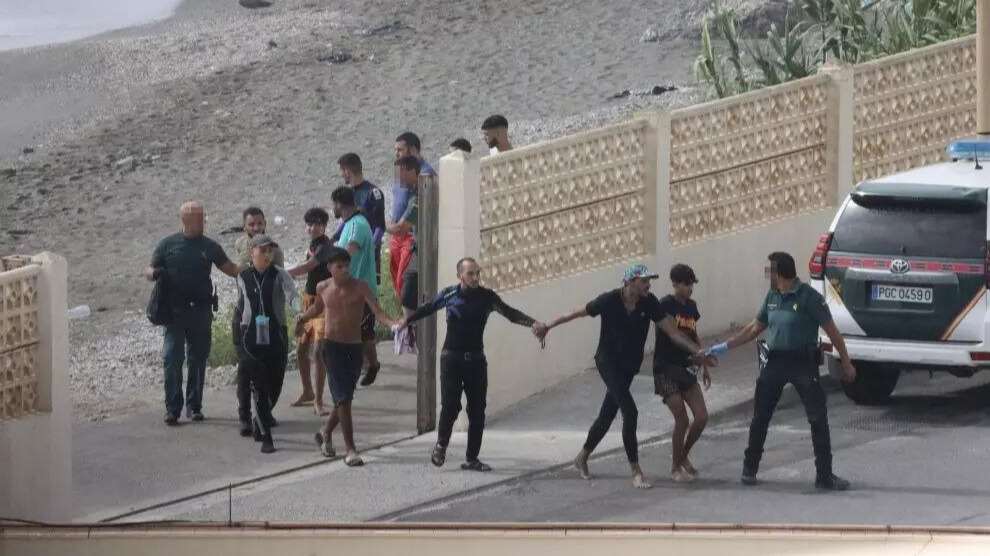 guardia civil migrants sebta