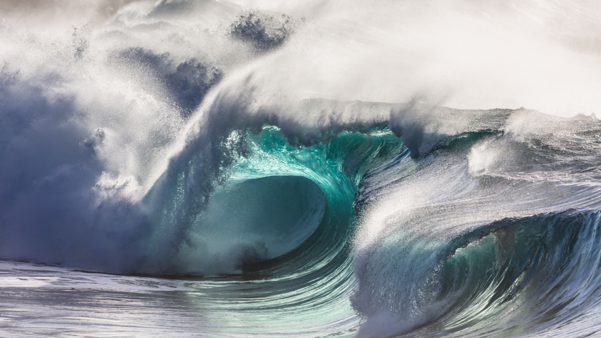 une vague tsunami