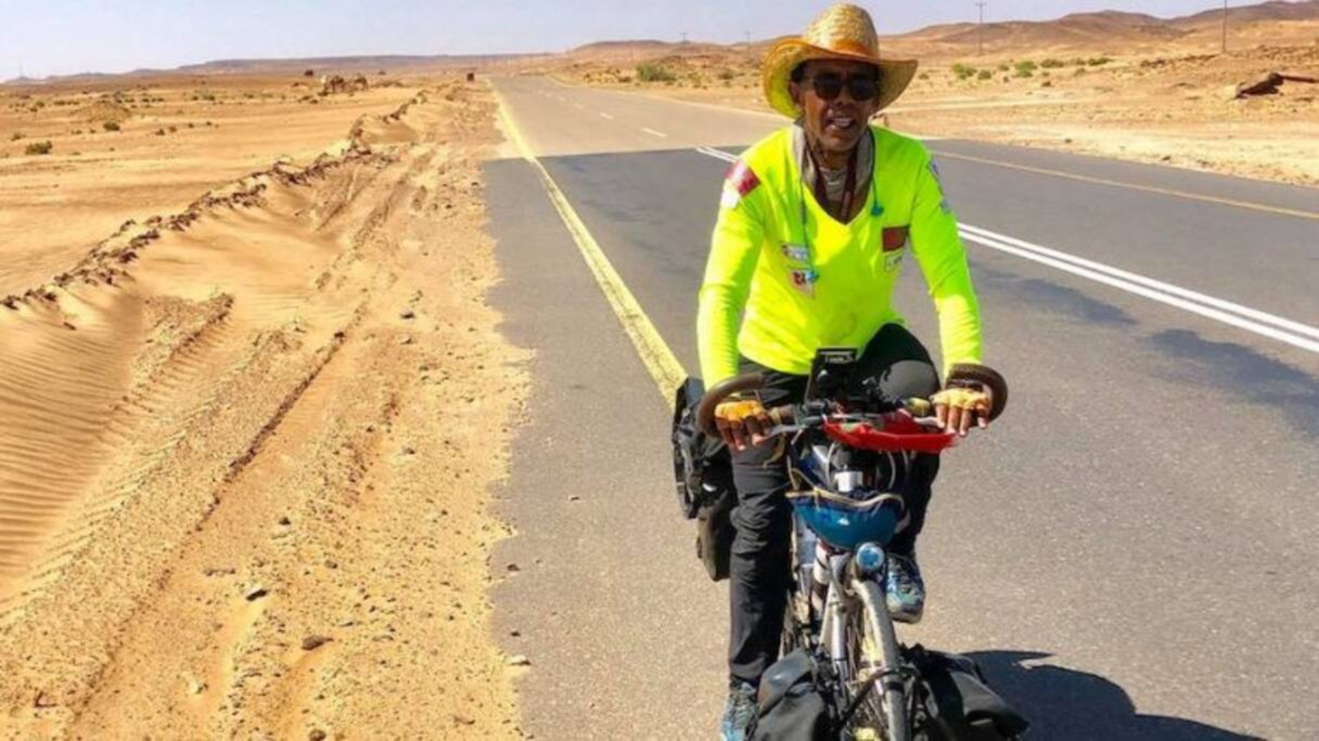 Karim Mosta est allé de Casablanca à Pékin à vélo, soit 15.000 km