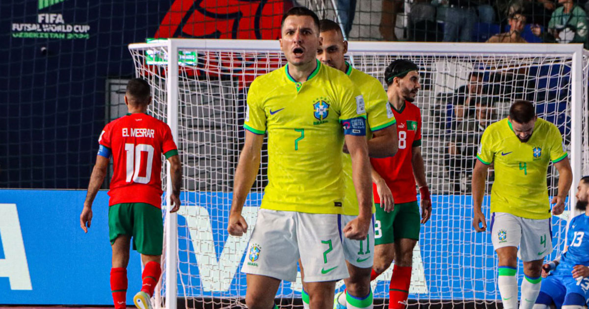 Mondial de futsal: le Maroc éliminé en quart de finale après sa défaite face au Brésil (3-1)