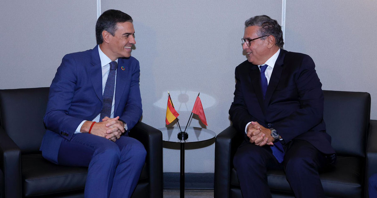onu entretiens entre aziz akhannouch et pedro sanchez à new york