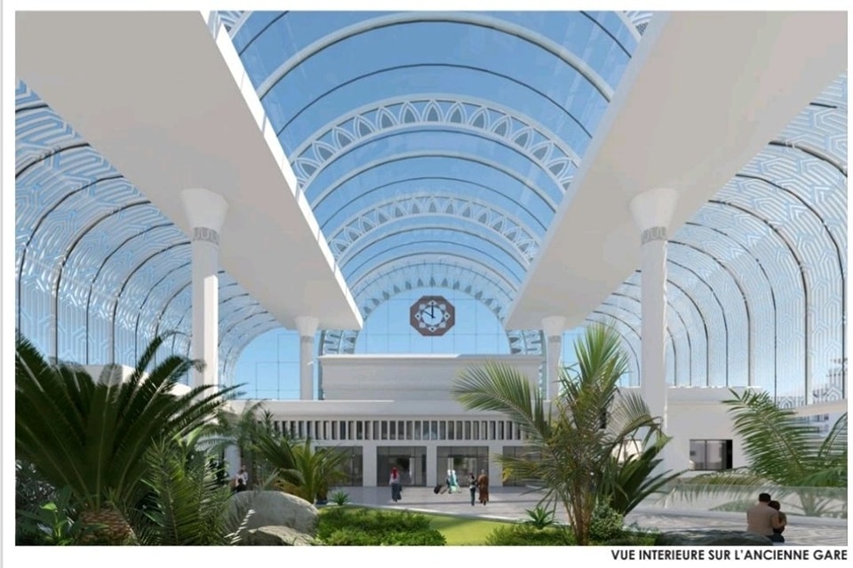 Nouveau design d'intérieur de la gare de Rabat-Ville