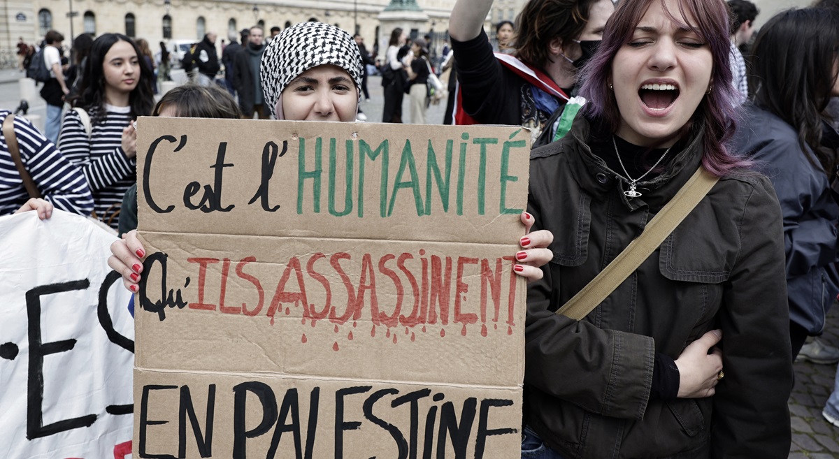 france israel palestinian conflict demo