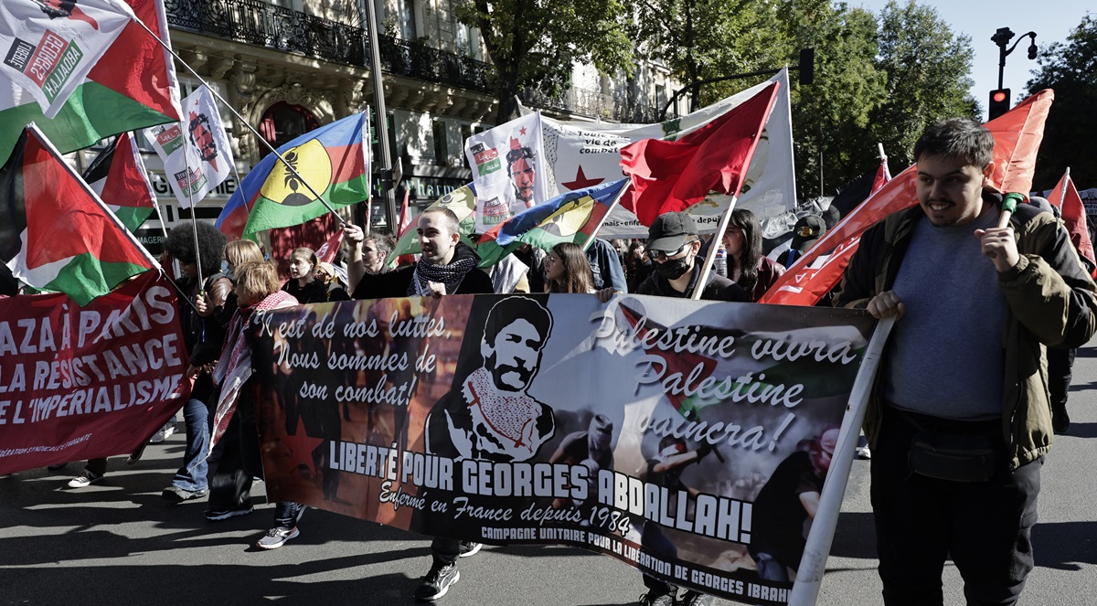 france israel palestinian conflict demo