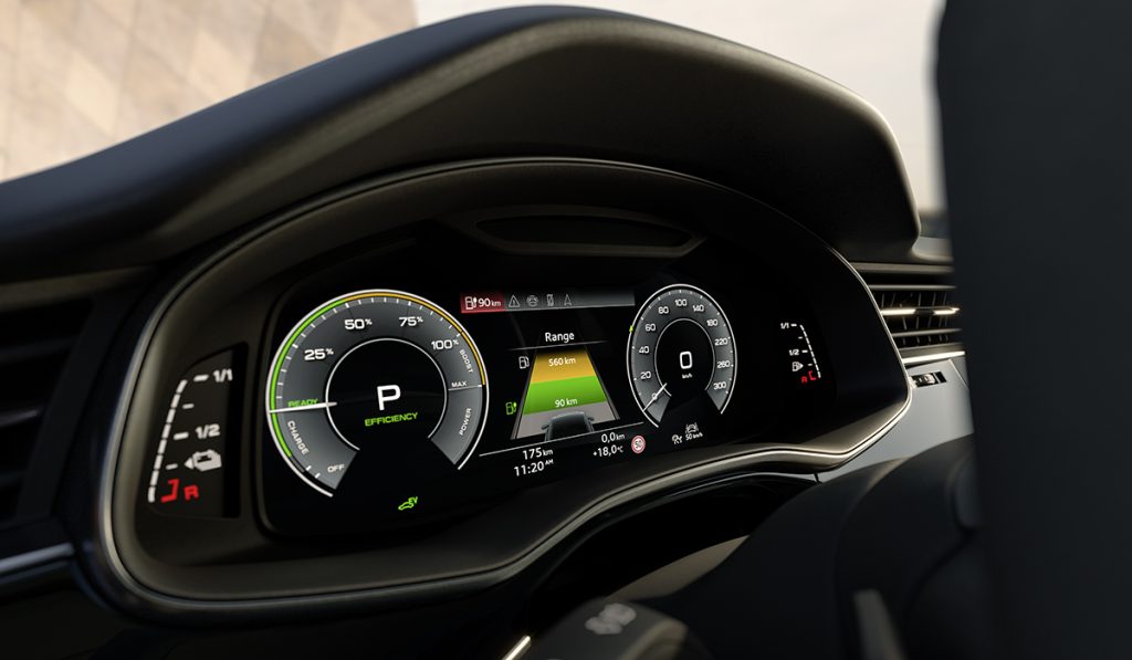 audi q8 tablo