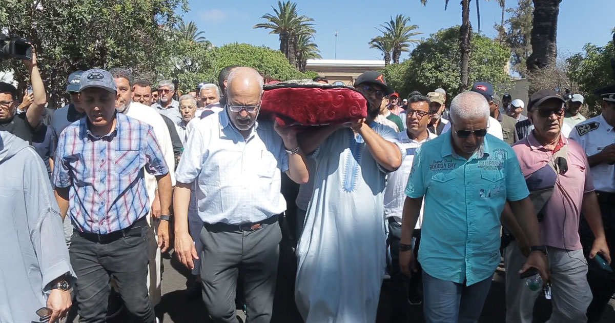 Funérailles à Casablanca de l'actrice feue Naima Lamcharki
