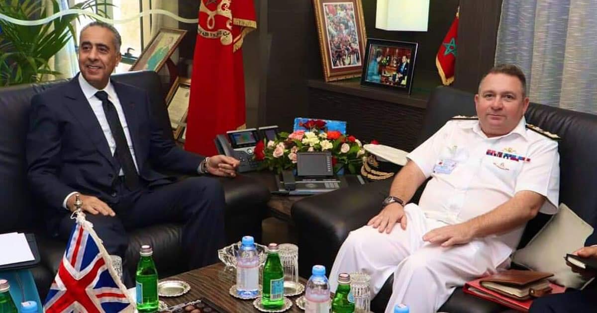 Hammouchi reçoit le vice-amiral britannique Edward Ahlgren