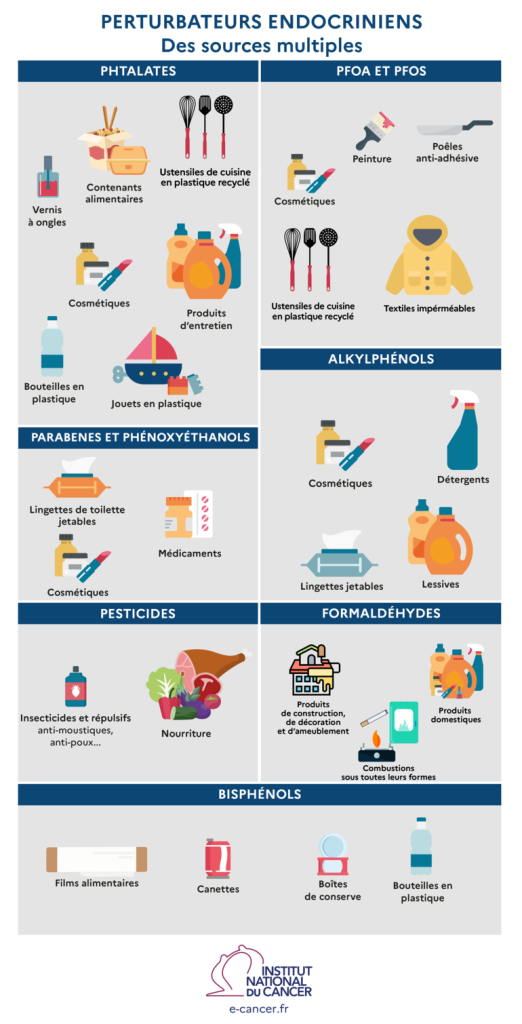 les sources des perturbateurs endocriniens 