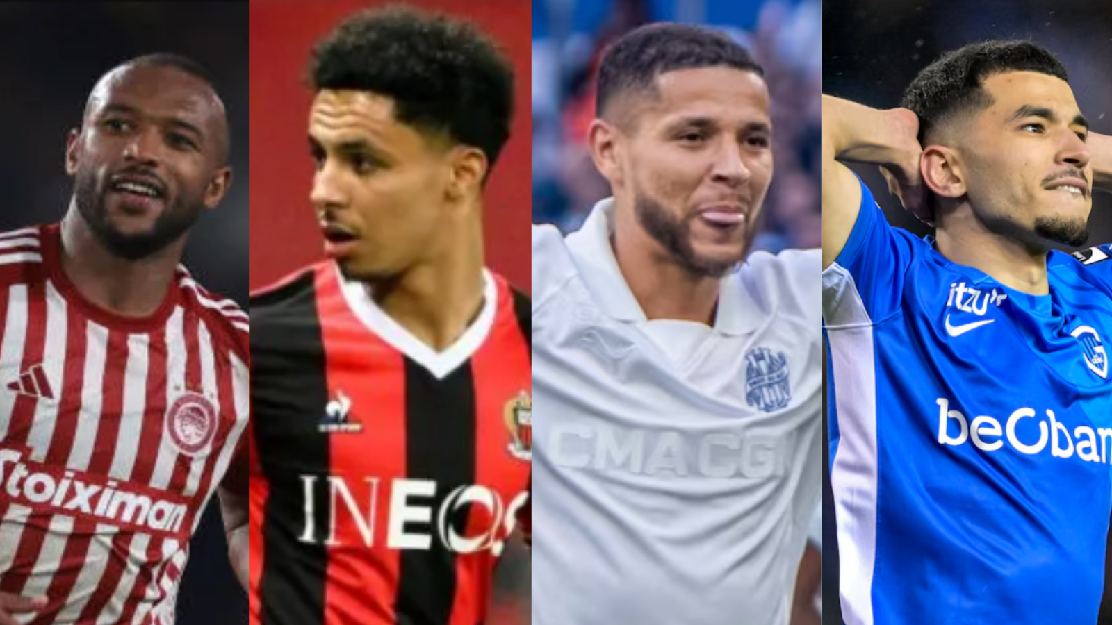 Ayoub El Kaabi, Sofiane Diop, Amine Harit et Zakaria El Ouahdi
