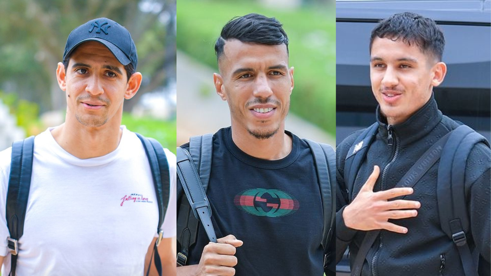 Yassine Bounou, Jamal Harkass et Osame Sahraoui