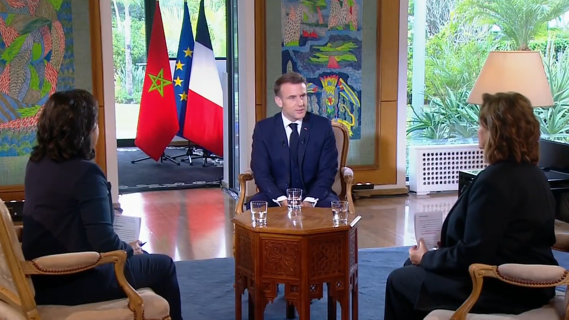 interview macron maroc