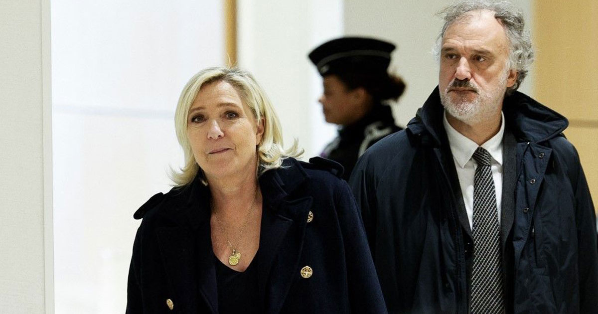 France: cinq ans de prison dont deux ferme aménageables requis contre Marine Le Pen