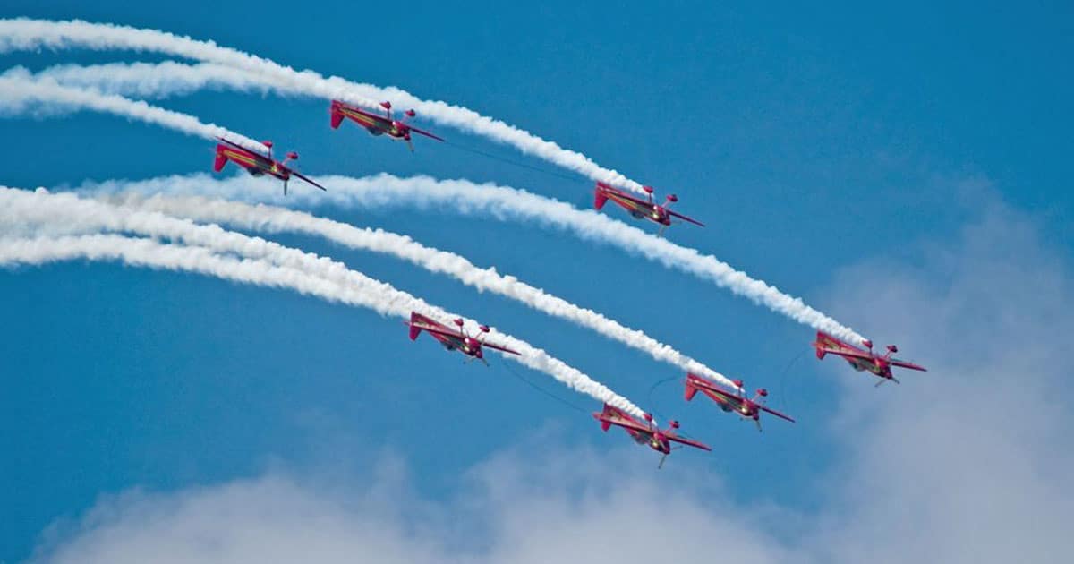 Un spectacle époustouflant de la patrouille de voltige "Marche verte" en clôture de la 7e édition du "Marrakech Air Show"