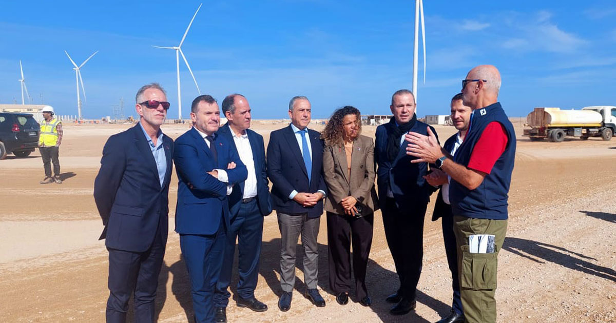 une délégation d'hommes d'affaires français visite des projets structurants dans la région de dakhla oued ed dahab
