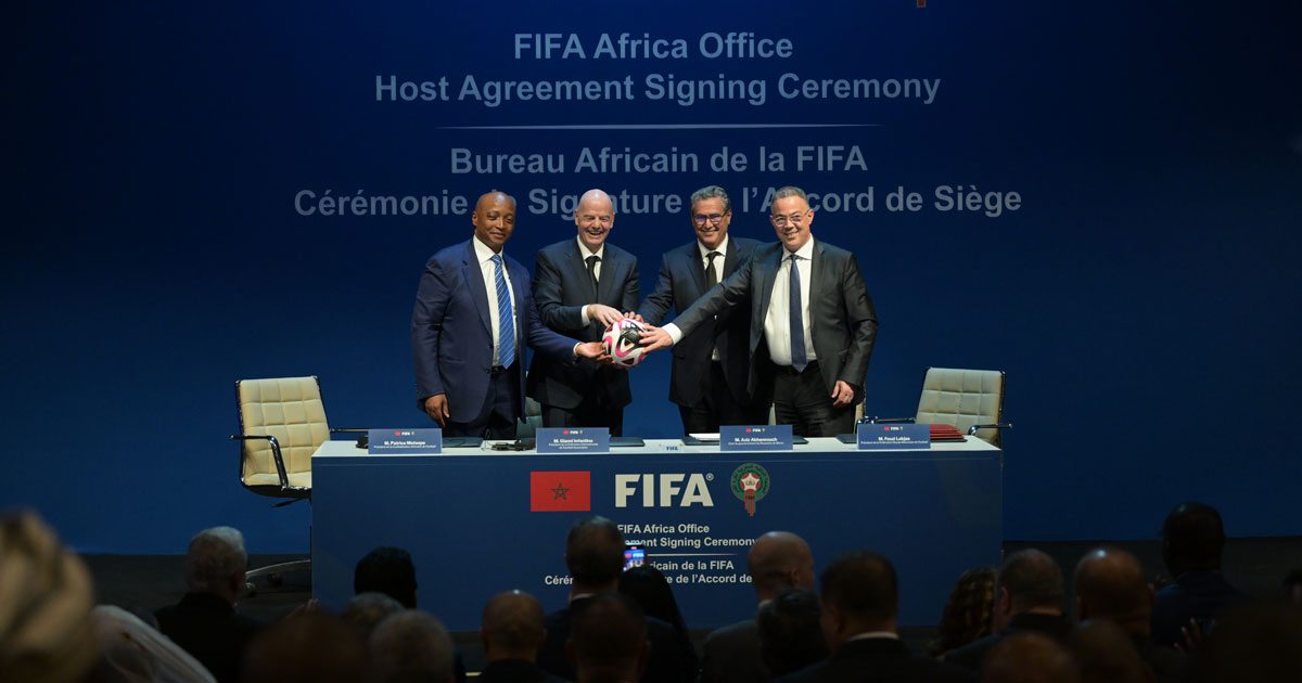 le maroc abritera le siège du bureau afrique de la fifa 2