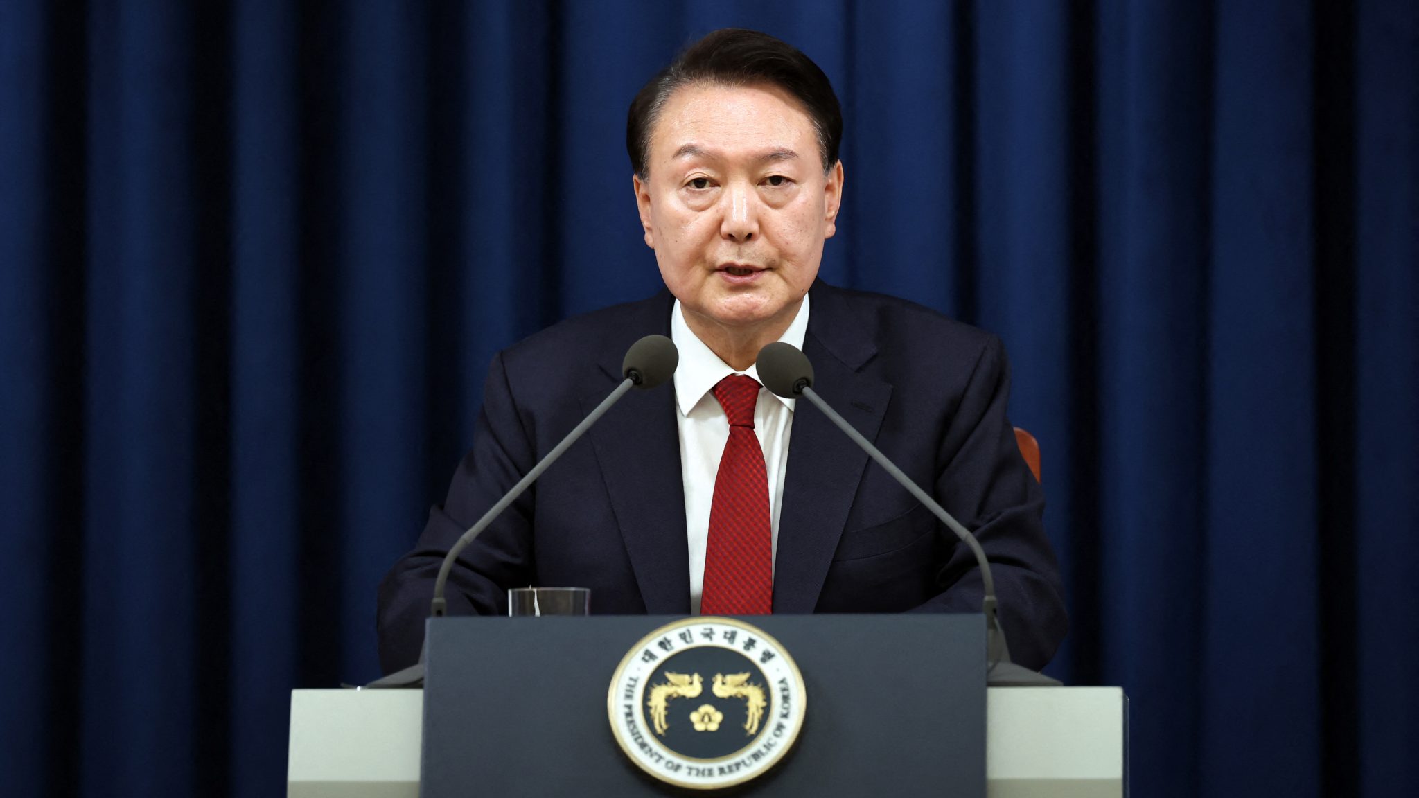 le président conservateur yoon suk yeol