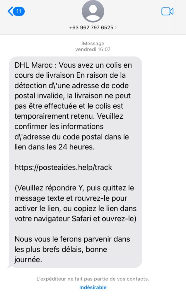 message