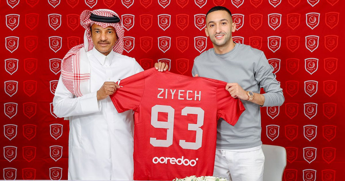 Mercato: Hakim Ziyech signe à Al-Duhail au Qatar